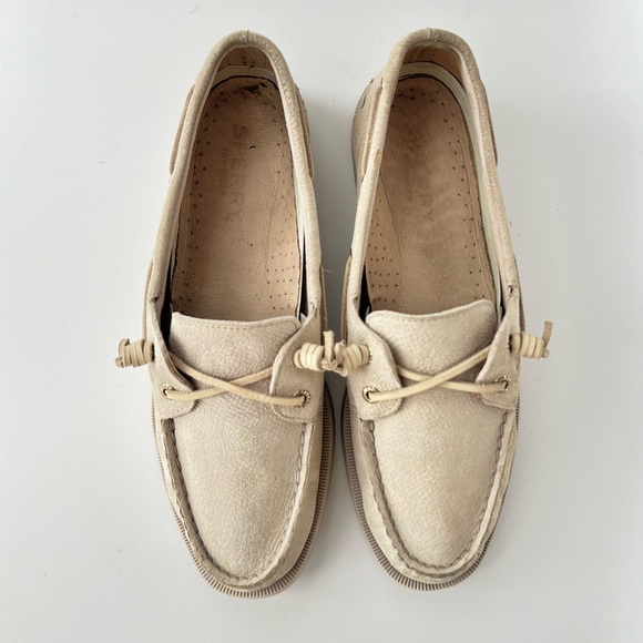 Sperry Sz 8.5 original A/O Vida Serpent women’s Boat Top Sider Preppy  Nubuck - Picture 6 of 16